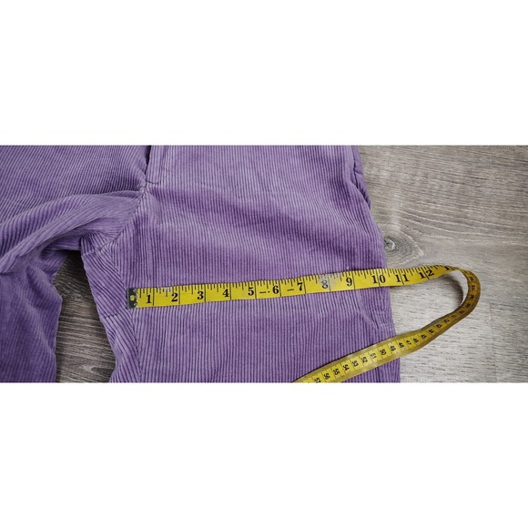 Vtg Hunters Run Corduroy Pants Womens 14 Purple High Rise Straight Leg Cotton - Picture 6 of 12